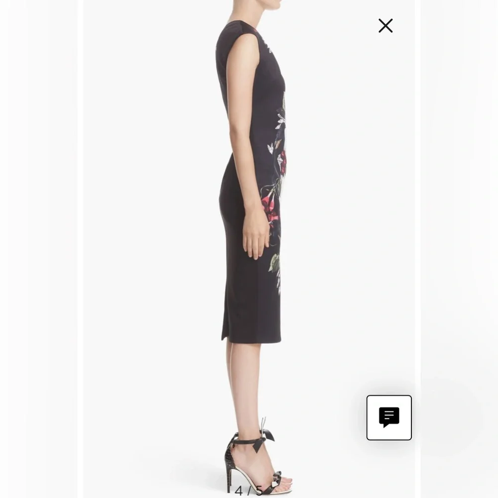 Ted Baker 'Bejewelled Shadows' Print Front Body-Con Dress - Picture 8 of 12